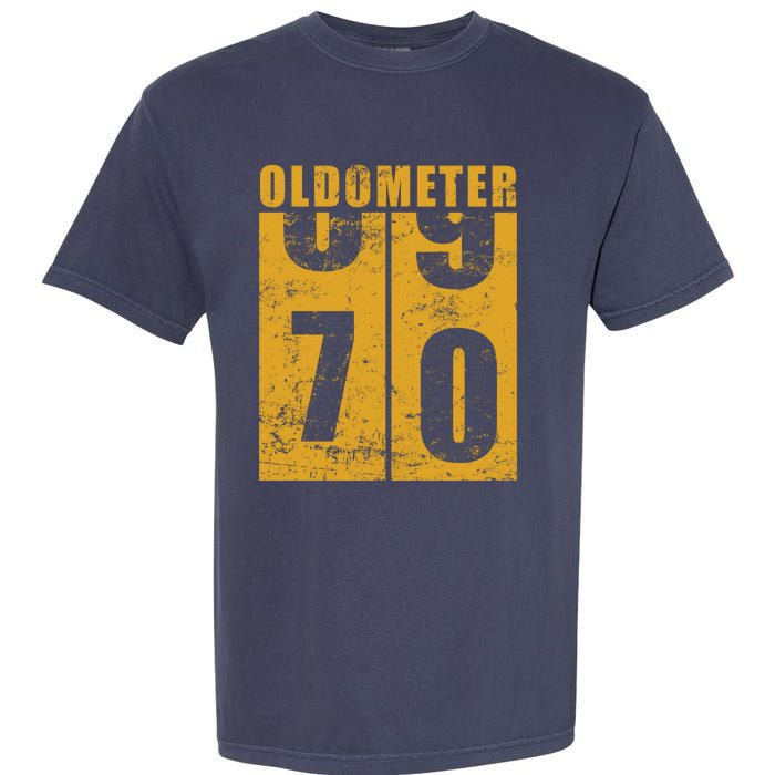 Retro Vintage Oldometer 70 Years Old Garment-Dyed Heavyweight T-Shirt