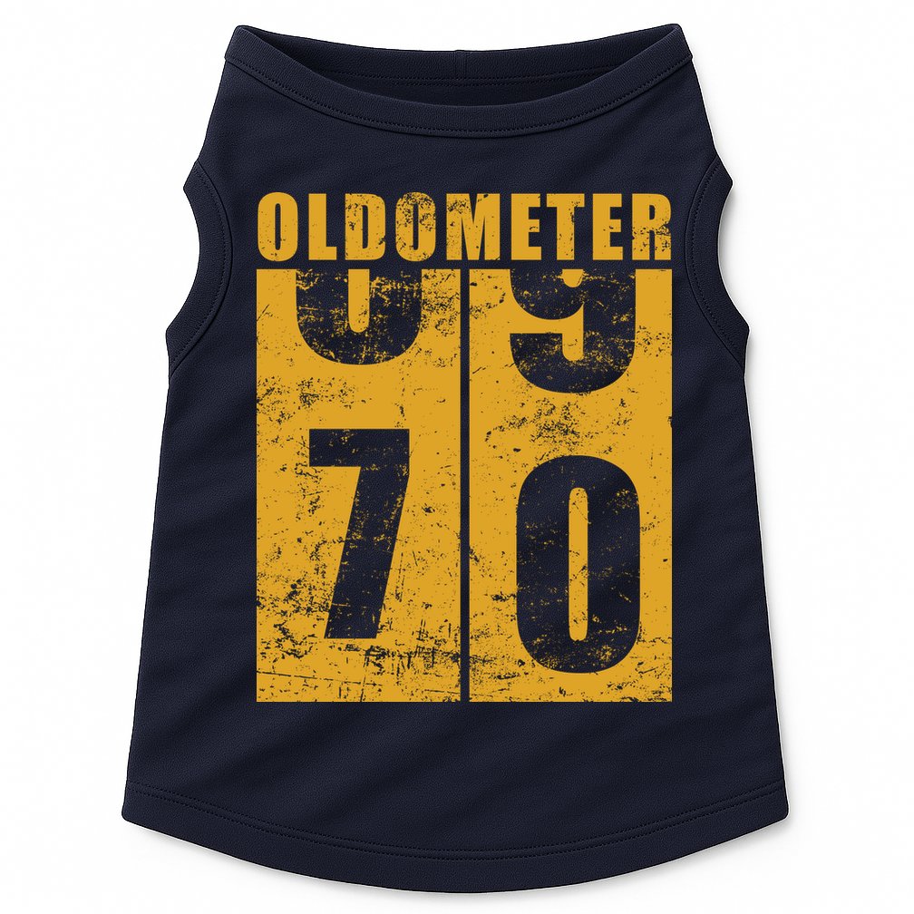 Retro Vintage Oldometer 70 Years Old Doggie Tank