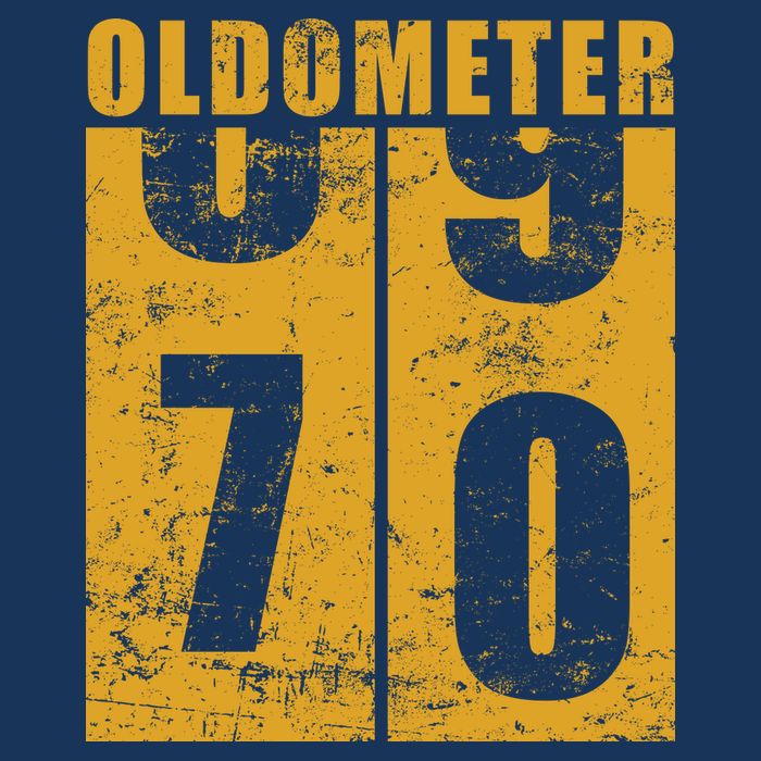 Retro Vintage Oldometer 70 Years Old Apron