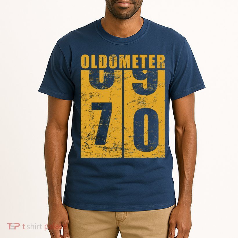 Retro Vintage Oldometer 70 Years Old Tall T-Shirt
