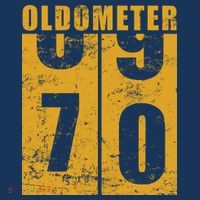 Retro Vintage Oldometer 70 Years Old Tall T-Shirt
