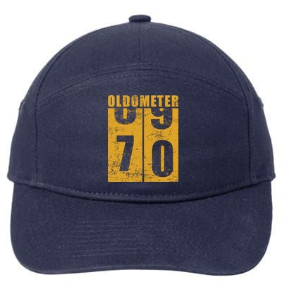 Retro Vintage Oldometer 70 Years Old 7-Panel Snapback Hat