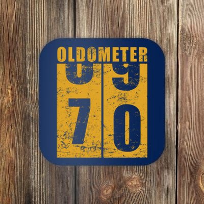 Retro Vintage Oldometer 70 Years Old Coaster