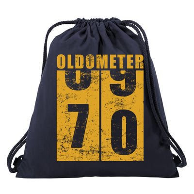Retro Vintage Oldometer 70 Years Old Drawstring Bag