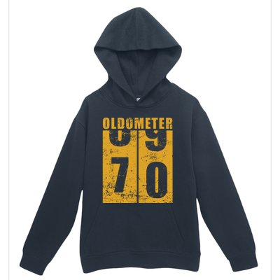 Retro Vintage Oldometer 70 Years Old Urban Pullover Hoodie