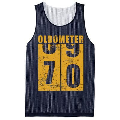 Retro Vintage Oldometer 70 Years Old Mesh Reversible Basketball Jersey Tank