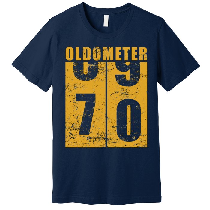 Retro Vintage Oldometer 70 Years Old Premium T-Shirt