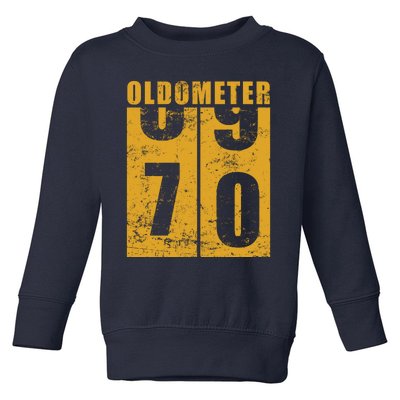 Retro Vintage Oldometer 70 Years Old Toddler Sweatshirt