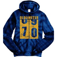 Retro Vintage Oldometer 70 Years Old Tie Dye Hoodie