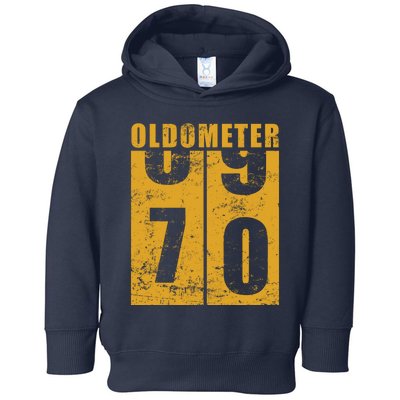 Retro Vintage Oldometer 70 Years Old Toddler Hoodie