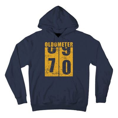 Retro Vintage Oldometer 70 Years Old Tall Hoodie