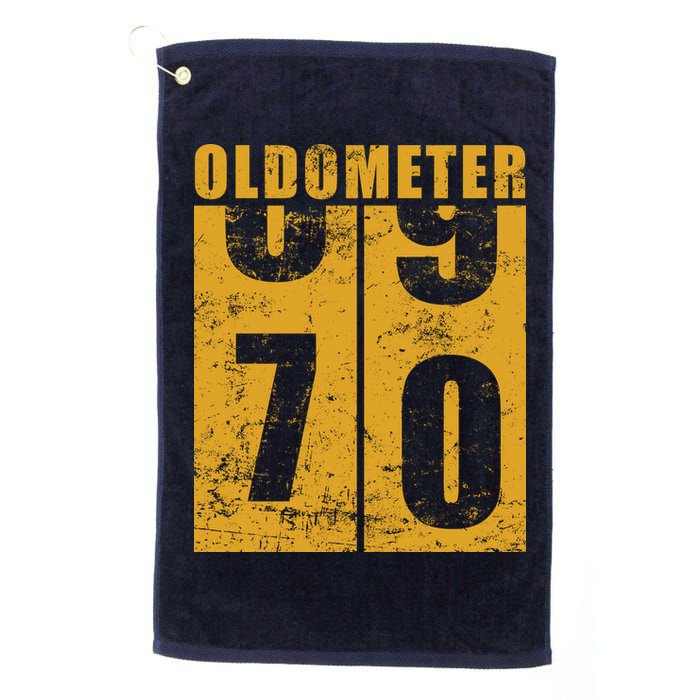 Retro Vintage Oldometer 70 Years Old Golf Towel