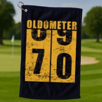 Retro Vintage Oldometer 70 Years Old Golf Towel