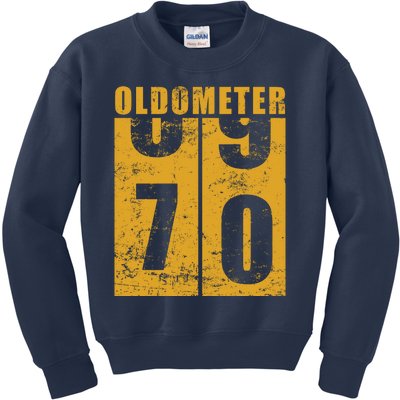 Retro Vintage Oldometer 70 Years Old Kids Sweatshirt