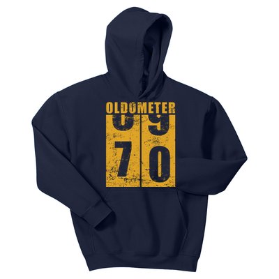 Retro Vintage Oldometer 70 Years Old Kids Hoodie