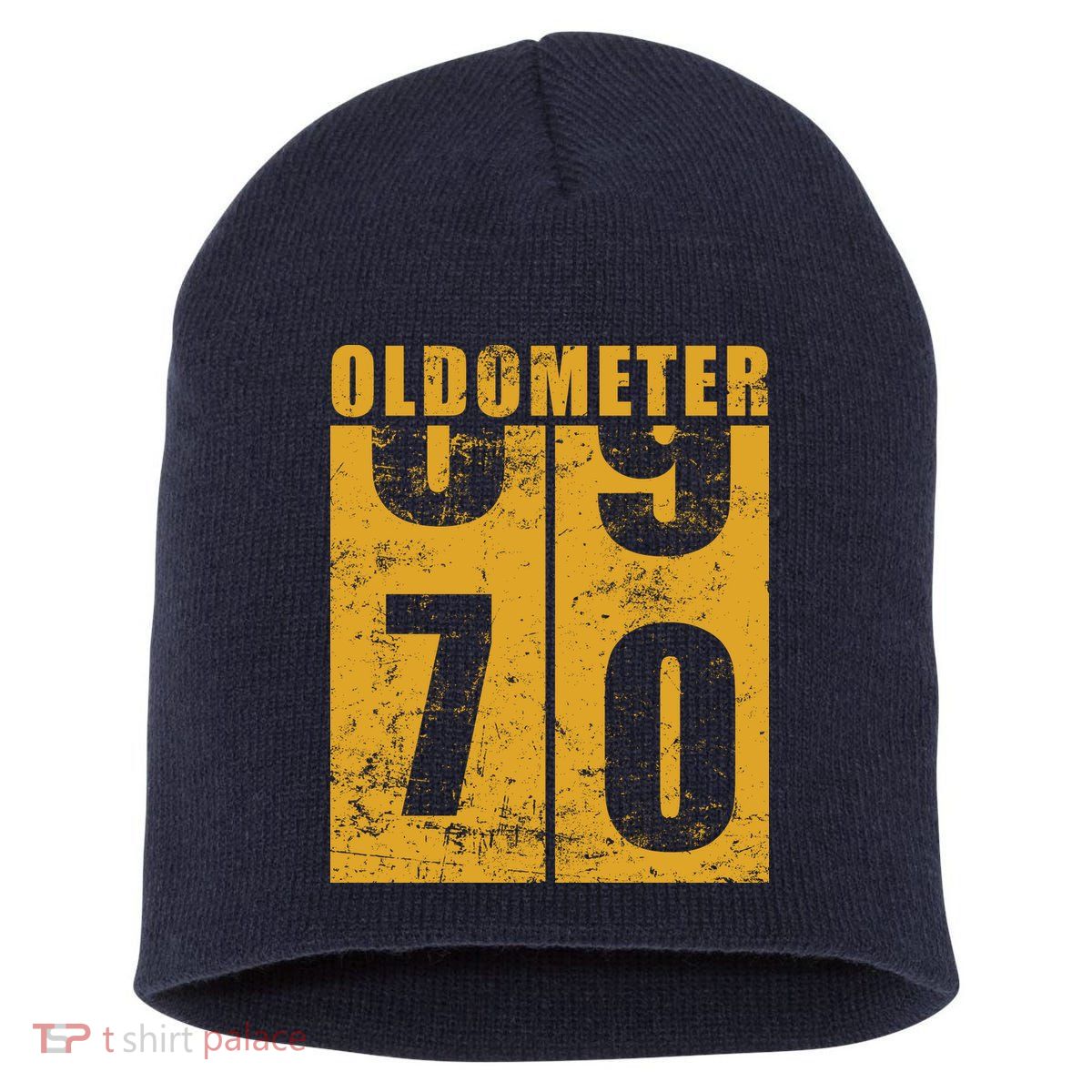 Retro Vintage Oldometer 70 Years Old Short Acrylic Beanie
