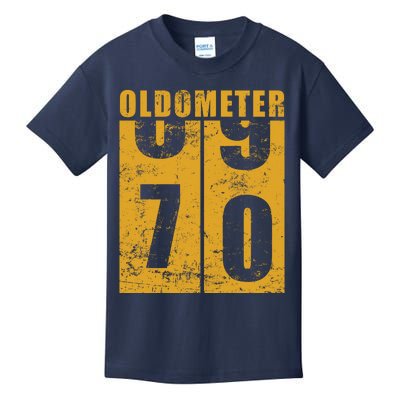 Retro Vintage Oldometer 70 Years Old Kids T-Shirt