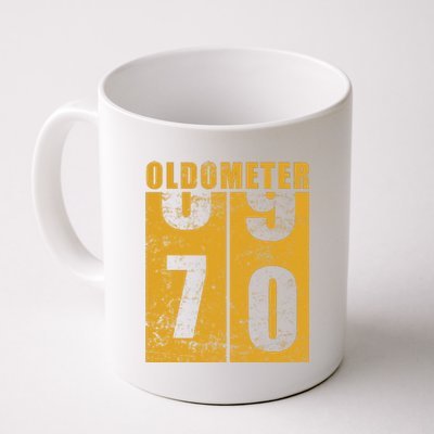 Retro Vintage Oldometer 70 Years Old Coffee Mug