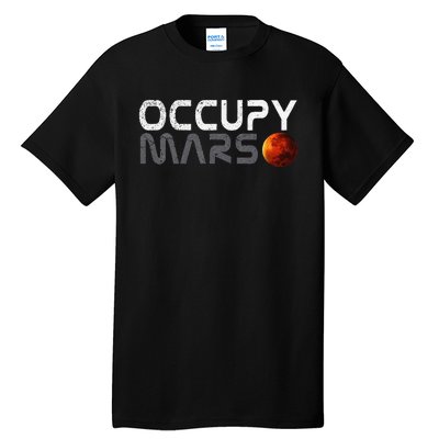 Retro Vintage Occupy Mars Space Explorer Gift Tall T-Shirt