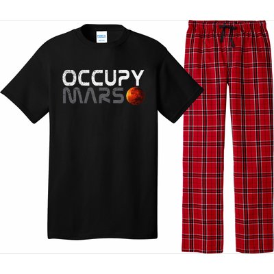 Retro Vintage Occupy Mars Space Explorer Gift Pajama Set