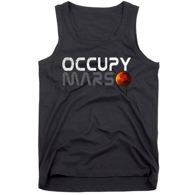 Retro Vintage Occupy Mars Space Explorer Gift Tank Top