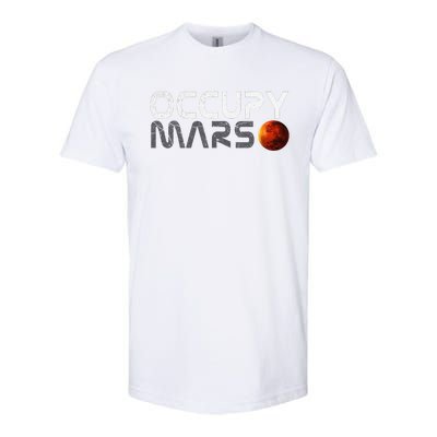 Retro Vintage Occupy Mars Space Explorer Gift Softstyle CVC T-Shirt