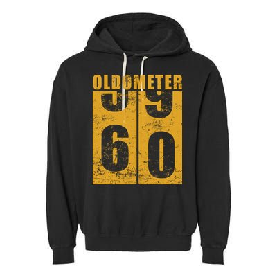 Retro Vintage Oldometer 60 Years Old Garment-Dyed Fleece Hoodie