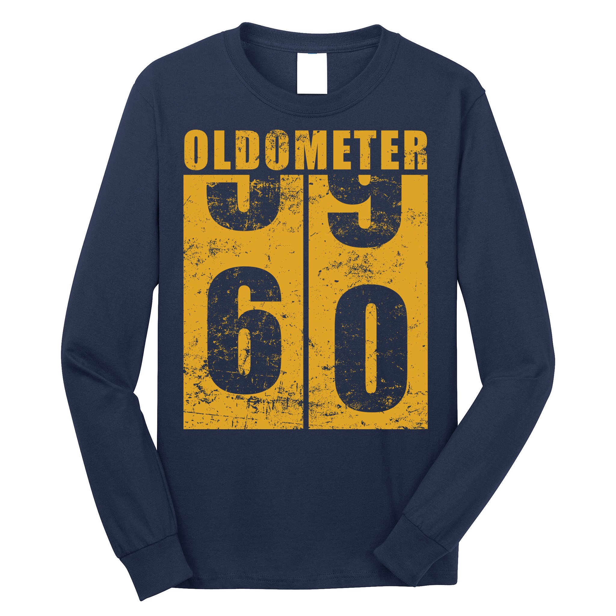 Retro Vintage Oldometer 60 Years Old Long Sleeve Shirt