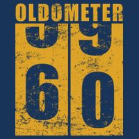 Retro Vintage Oldometer 60 Years Old Button