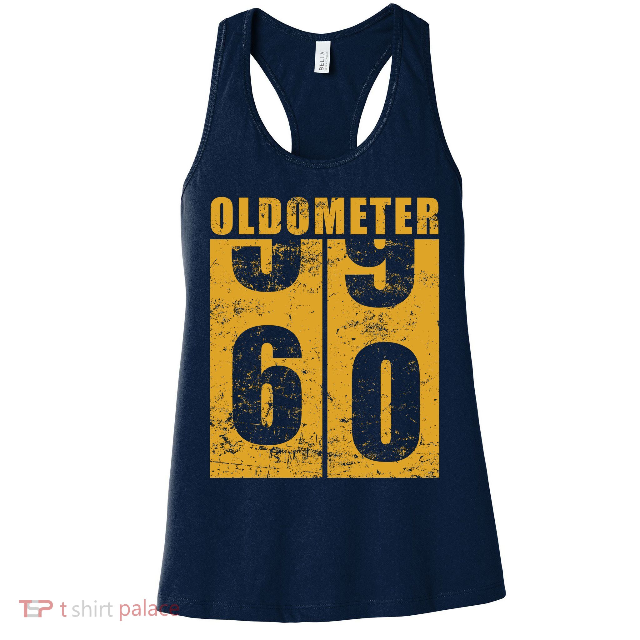 Retro Vintage Oldometer 60 Years Old Womens Tank Top