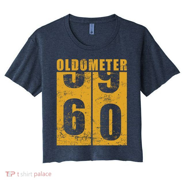 Retro Vintage Oldometer 60 Years Old Crop Top
