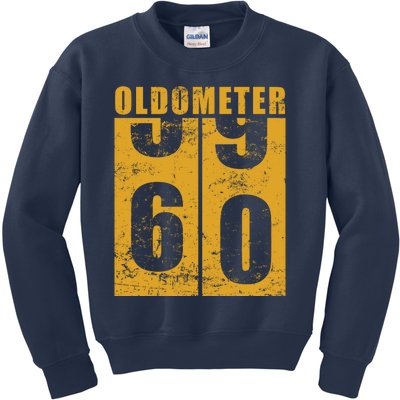 Retro Vintage Oldometer 60 Years Old Kids Sweatshirt