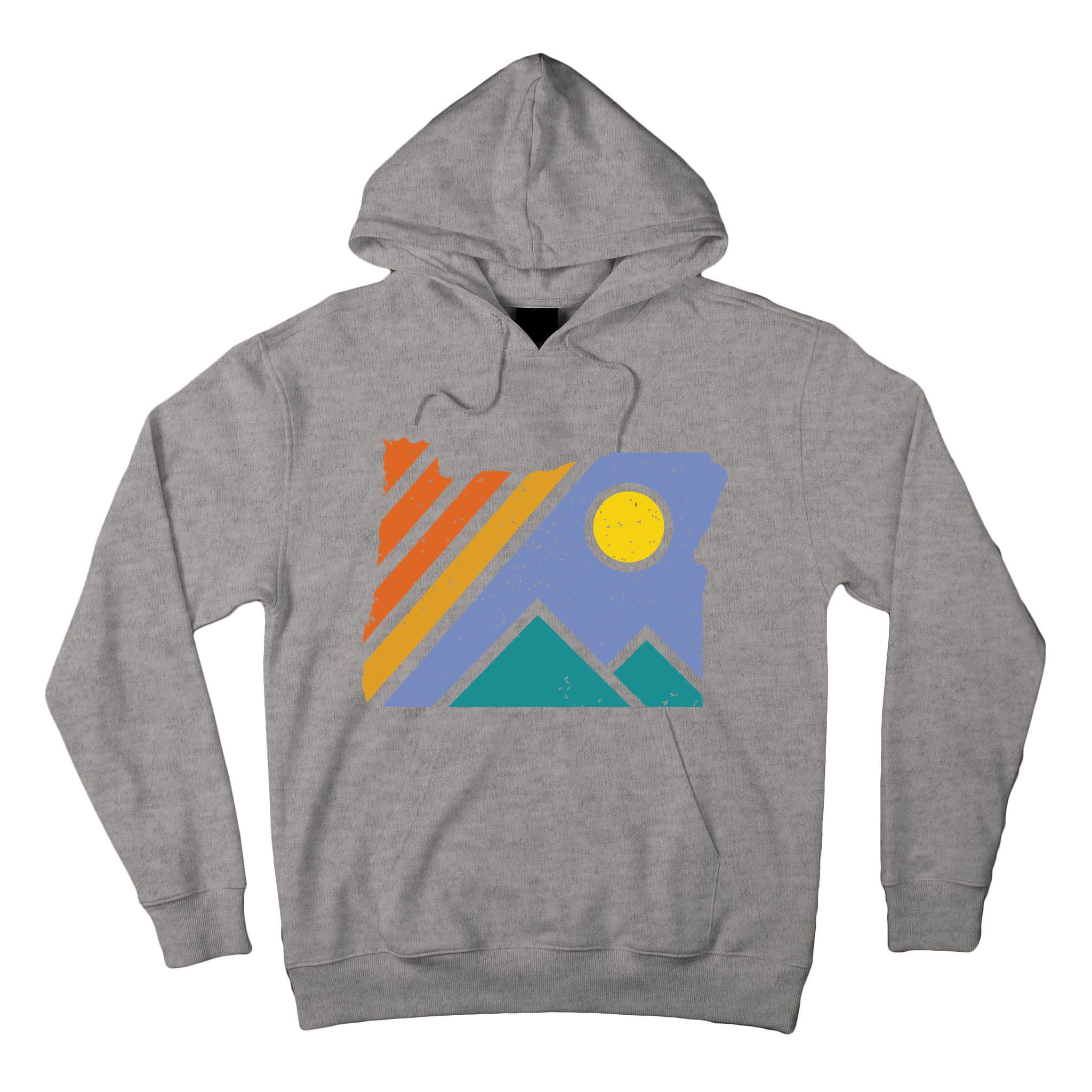 Retro Vintage Oregon Throwback Mountains And Gift Tall Hoodie