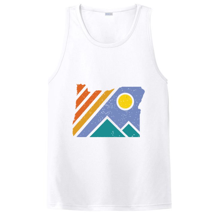 Retro Vintage Oregon Throwback Mountains And Gift PosiCharge Competitor Tank