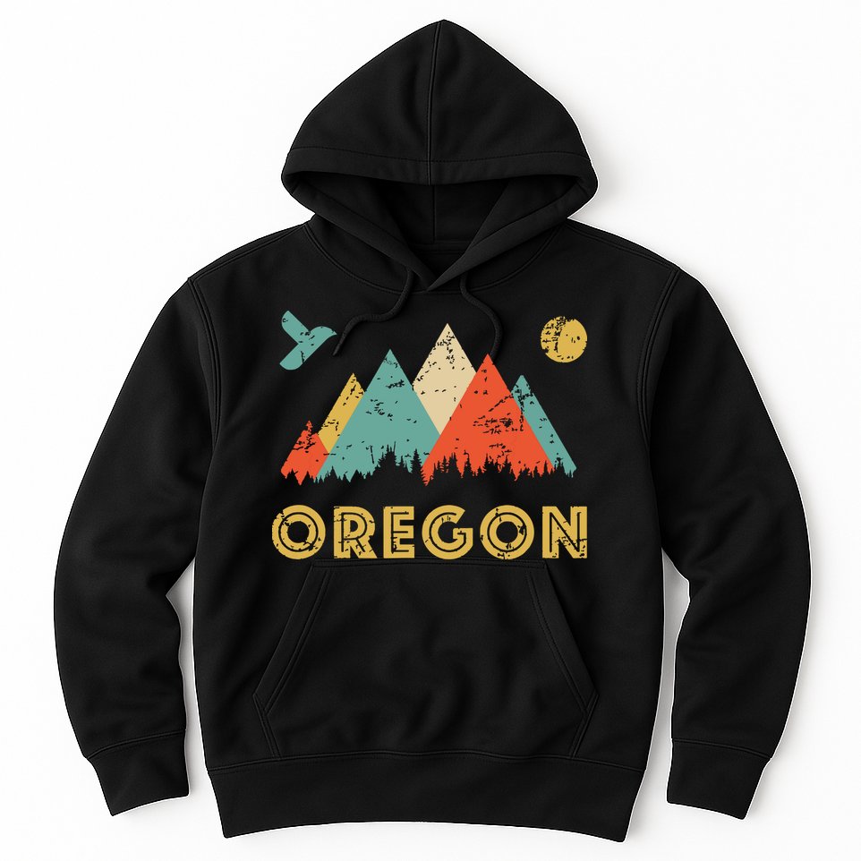 Retro Vintage Oregon Throwback And Gift Hoodie