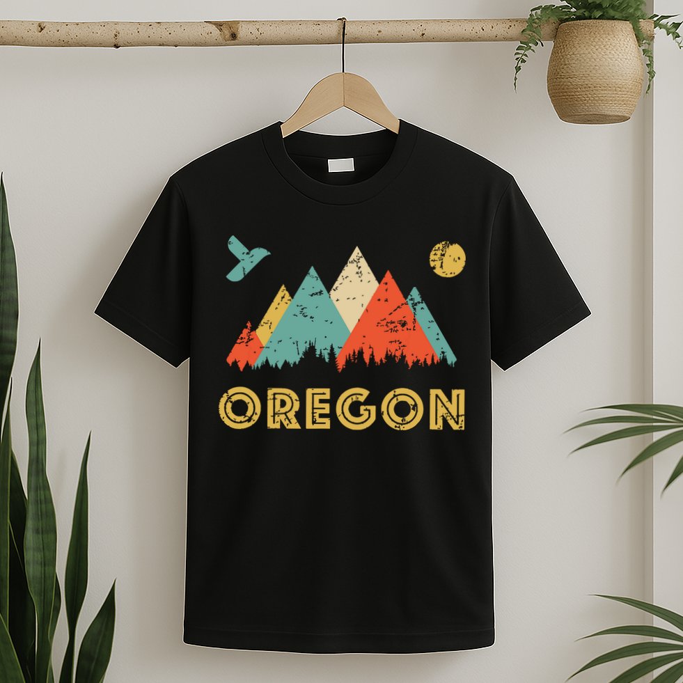 Retro Vintage Oregon Throwback And Gift T-Shirt