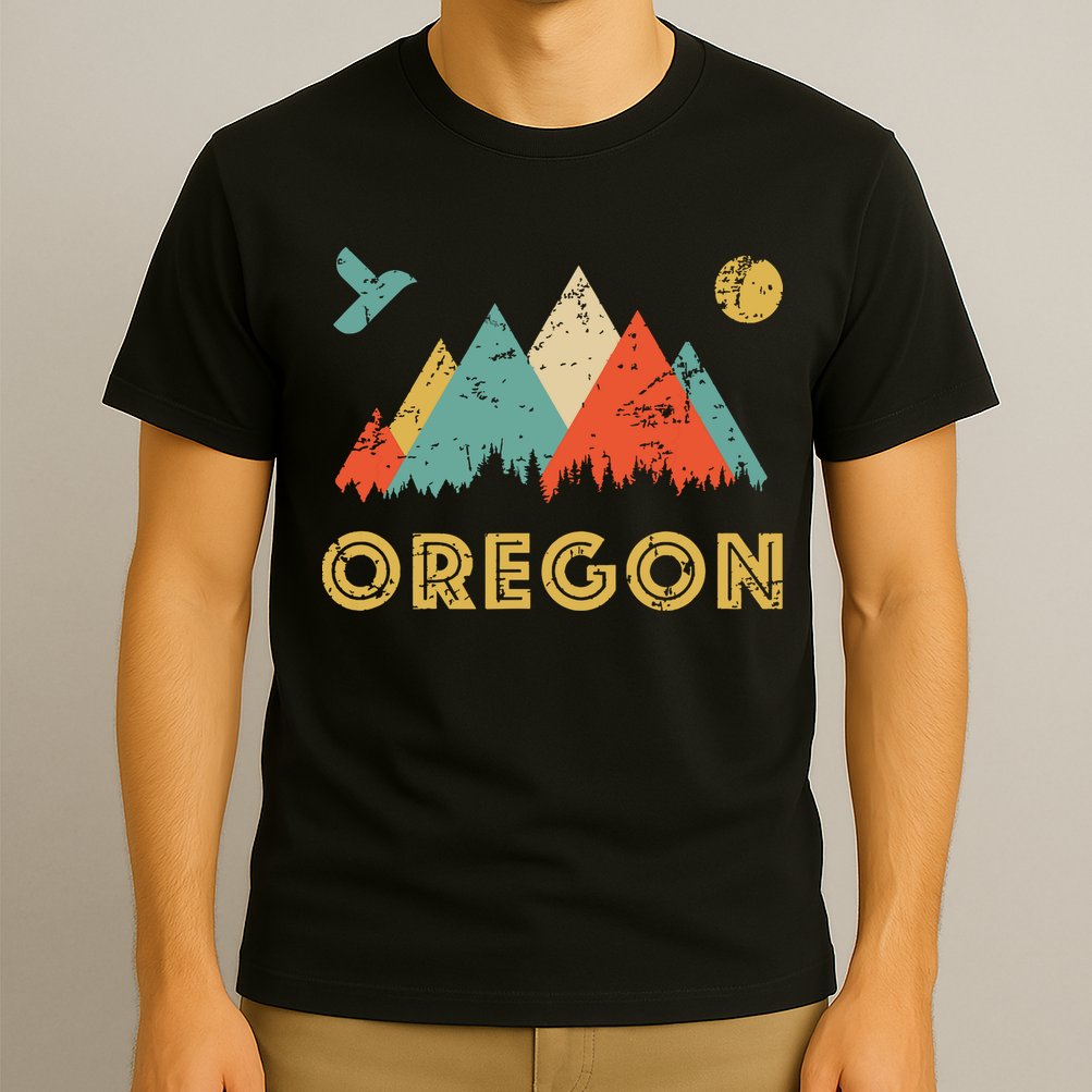 Retro Vintage Oregon Throwback And Gift T-Shirt