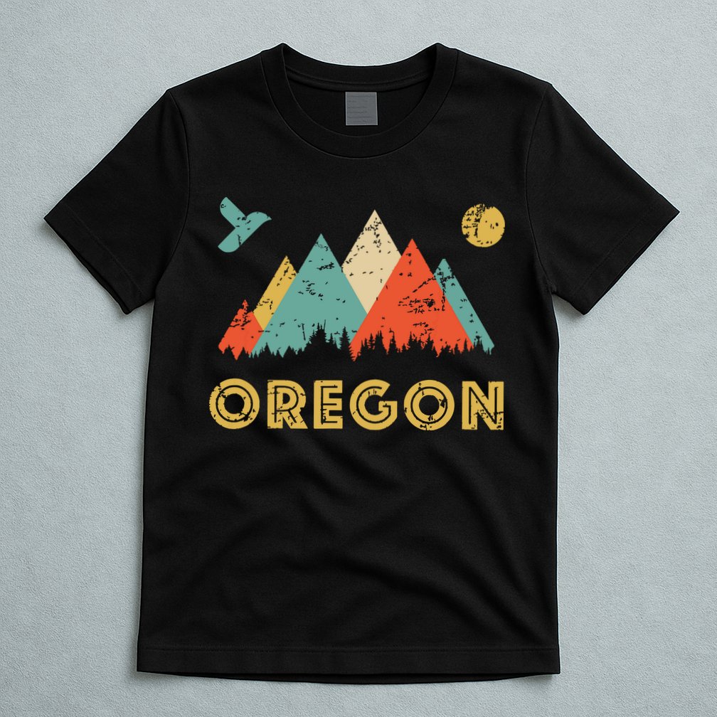 Retro Vintage Oregon Throwback And Gift T-Shirt