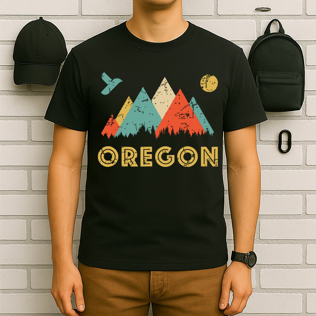 Retro Vintage Oregon Throwback And Gift T-Shirt