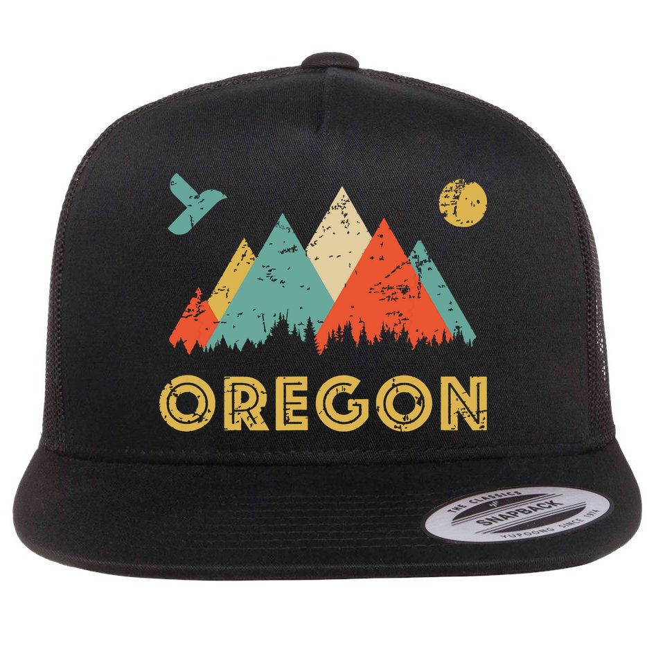 Retro Vintage Oregon Throwback And Gift Flat Bill Trucker Hat