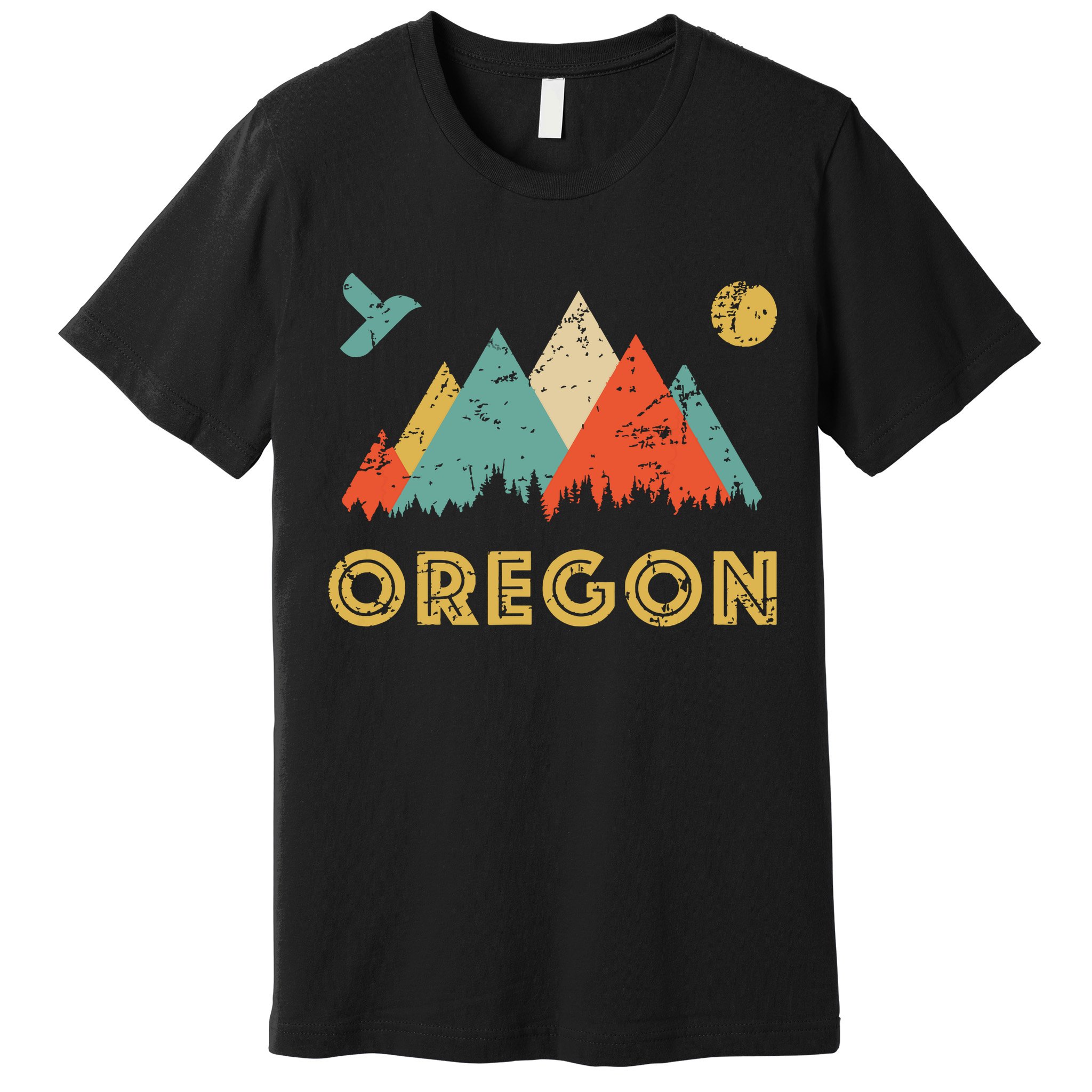 Retro Vintage Oregon Throwback And Gift Premium T-Shirt