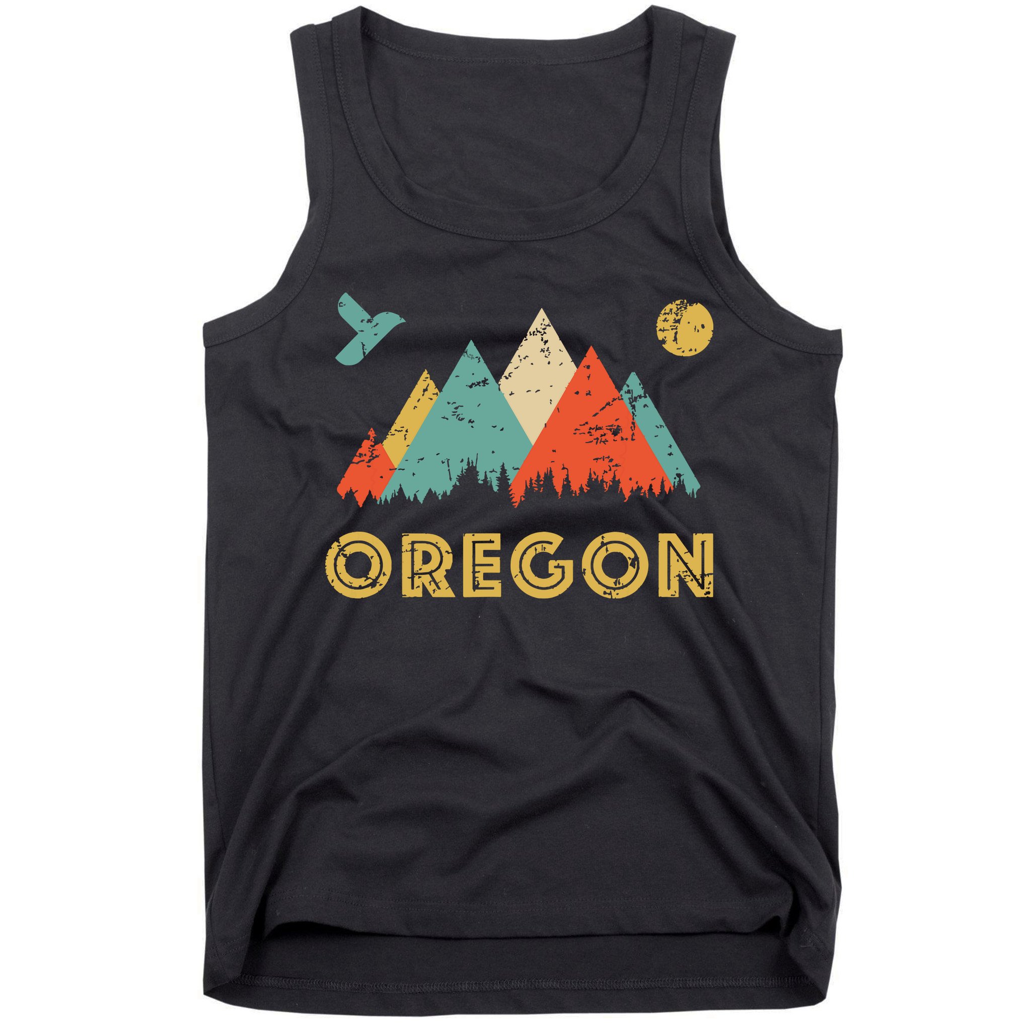 Retro Vintage Oregon Throwback And Gift Tank Top