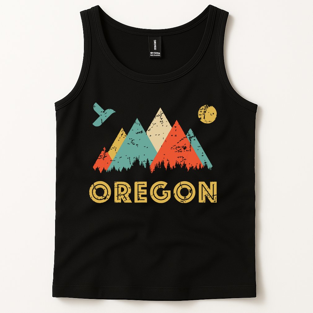 Retro Vintage Oregon Throwback And Gift Tank Top