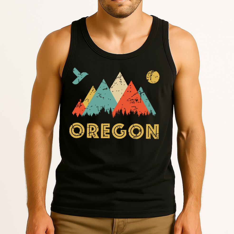 Retro Vintage Oregon Throwback And Gift Tank Top