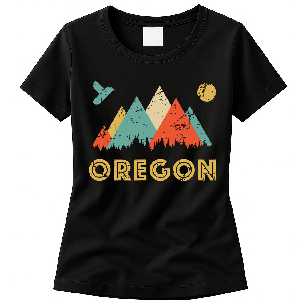 Retro Vintage Oregon Throwback And Gift Womens T-Shirt