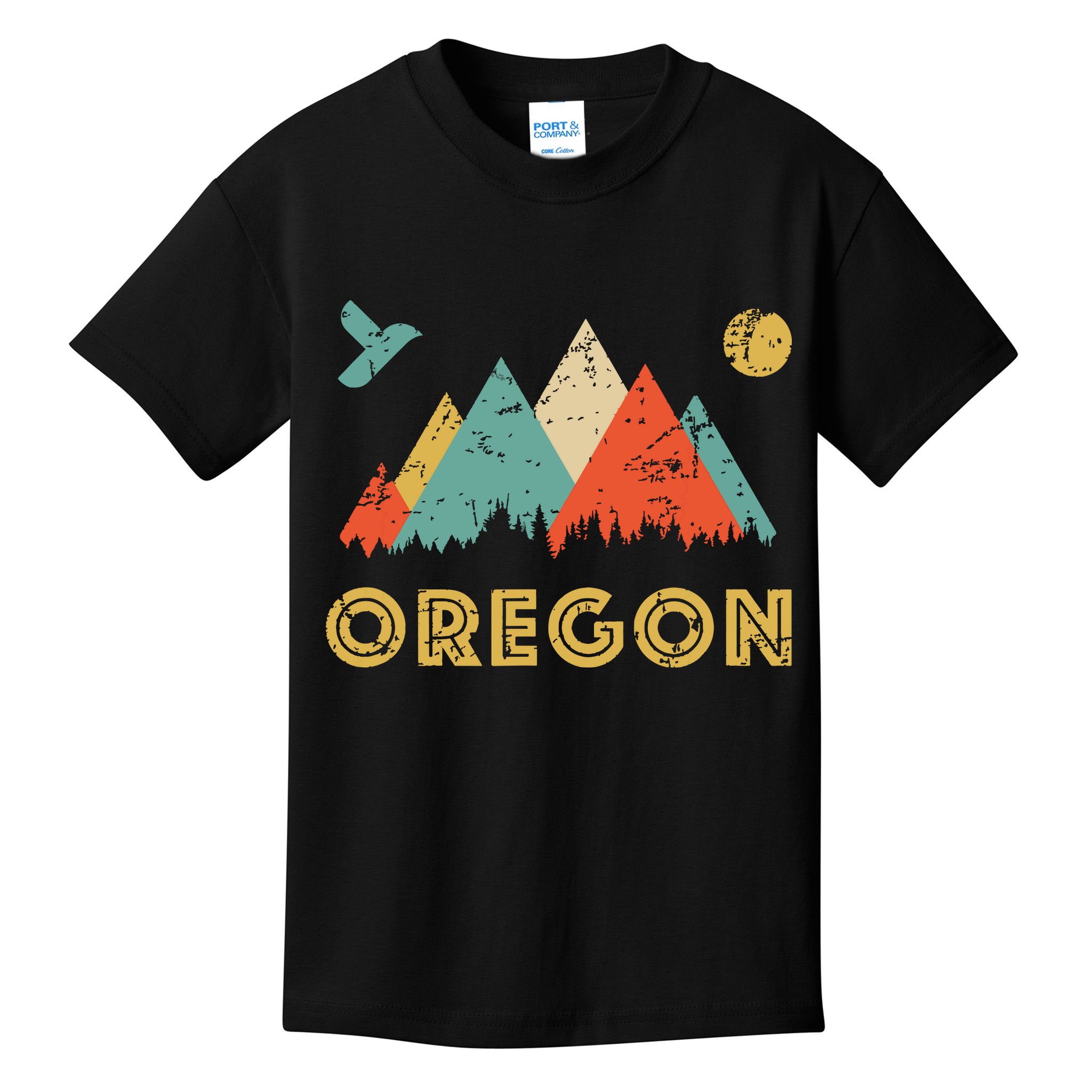 Retro Vintage Oregon Throwback And Gift Kids T-Shirt