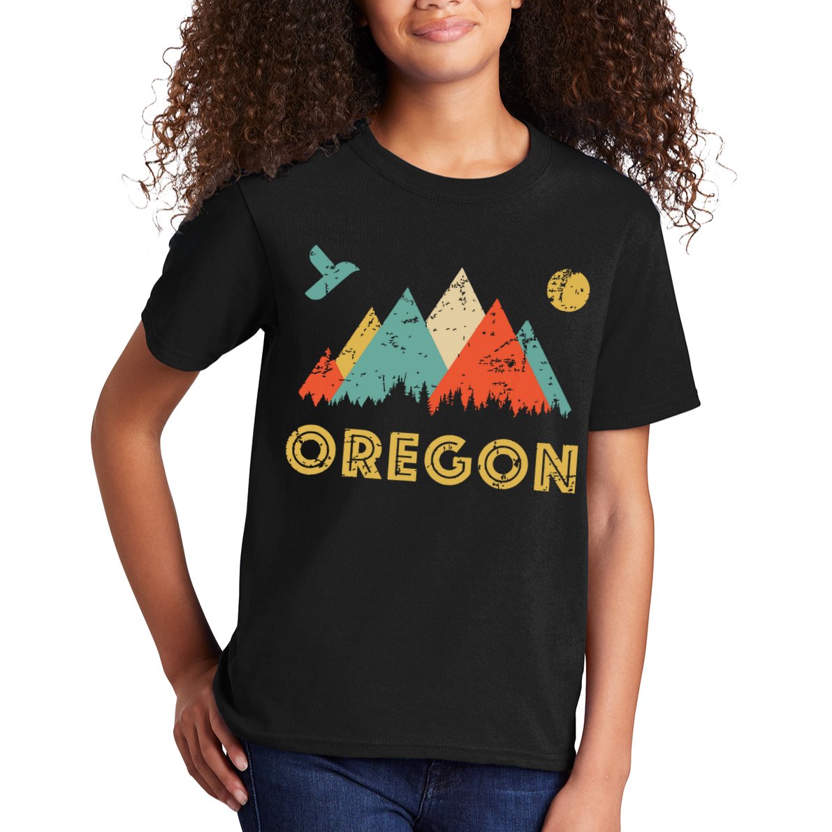 Retro Vintage Oregon Throwback And Gift Kids T-Shirt