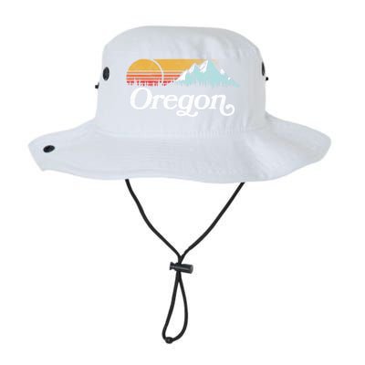 Retro Vibe Oregon Cool Gift Vintage Mountains And Sun Cool Gift Legacy Cool Fit Booney Bucket Hat