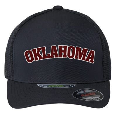 Retro Vintage Oklahoma Souvenir Gift Of Oklahoma Flexfit Unipanel Trucker Cap