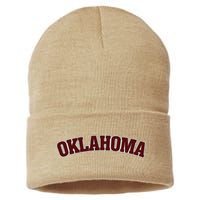 Retro Vintage Oklahoma Souvenir Gift Of Oklahoma Sustainable Knit Beanie